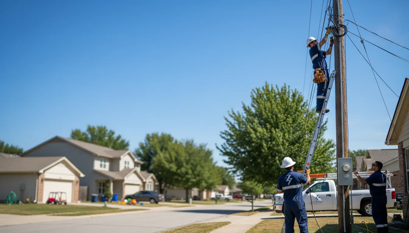 Residential electrician providing installation services in Bardolph, IL